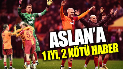 Galatasaray’a 1 iyi, 2 kötü haber