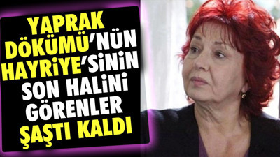 Yaprak Dökümü'nün Hayriye'sinin son halini görenler şaştı kaldı