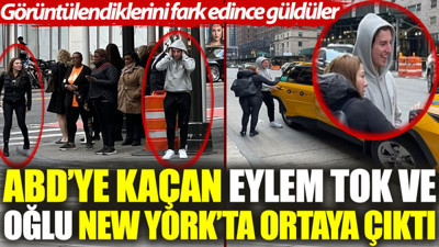 Eylem Tok ve katil oğlu New York’ta ortaya çıktı. Görüntülendiklerini fark edince güldüler