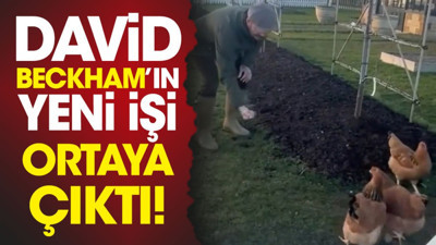 Efsane futbolcu David Beckham'ın yeni işi ortaya çıktı. Görenler şaştı kaldı