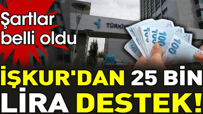 İŞKUR'dan 25 bin lira destek! Şartlar belli oldu