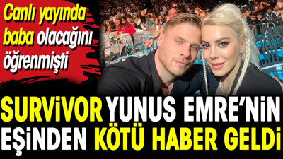 Canlı yayında baba olacağını öğrenen Yunus Emre'nin eşinden kötü haber geldi