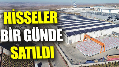 Hisseler bir günde satıldı
