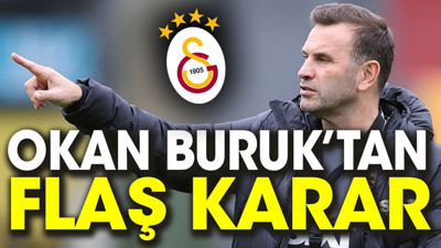 Okan Buruk'tan Kasımpaşa maçı öncesi flaş karar