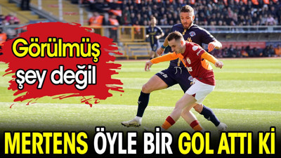 Mertens öyle bir gol attı ki. Görülmüş şey değil