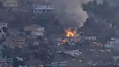 Beykoz'da gecekondu yangını