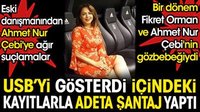 Danışmanından Ahmet Nur Çebi'ye şantaj mı? USB'yi gösterdi içindeki kayıtlarla adeta şantaj yaptı