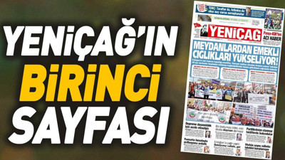 Yeniçağ Gazetesi'nin 1. sayfası (20 Mart 2024)