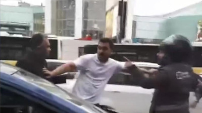 Kaza yaptı '50 dosyam var' diyerek tehdit etti