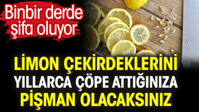 Limon çekirdeklerini yıllarca çöpe attığınıza pişman olacaksınız. Binbir derde şifa oluyor