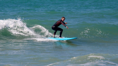 Antalya’da mart ayında sörf yaptılar