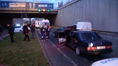 Malatya’da zincirleme kaza. 7 araç birbirine girdi