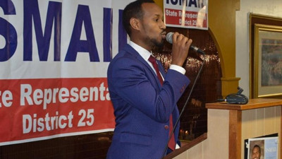 Amerika'da seçim kazanan temsilci zafer konuşmasında İngilizce tek bir kelime kullanmadı