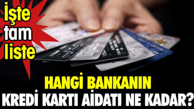 Hangi bankanın kredi kartı aidatı ne kadar? İşte tam liste