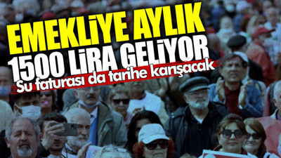 Emekliye aylık 1500 lira destek geliyor! Su faturası da tarihe karışacak