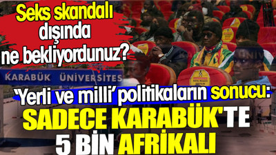 Karabük'te 5 bin Afrikalı öğrenci var. Seks skandalı dışında ne bekliyordunuz? 'Yerli ve milli' politikaların sonucu