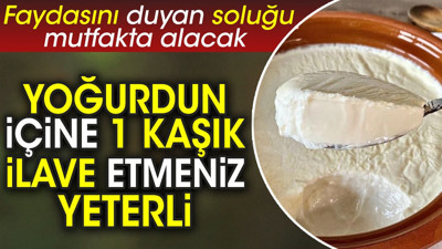 Yoğurdun içine 1 kaşık ilave etmeniz yeterli. Faydasını duyan soluğu mutfakta alacak