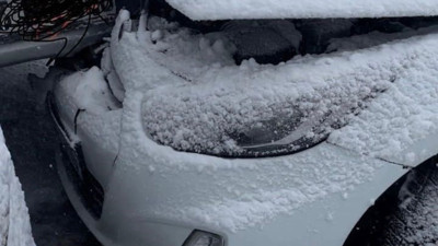 Kar yağışı kaza getirdi