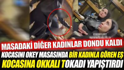 Kocasını okey masasında bir kadınla gören eş kocasına okkalı tokadı yapıştırdı 'Masadaki diğer kadınlar dondu kaldı'