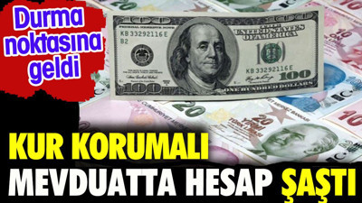 Kur Korumalı Mevduatta hesaplar şaştı. Durma noktasına geldi
