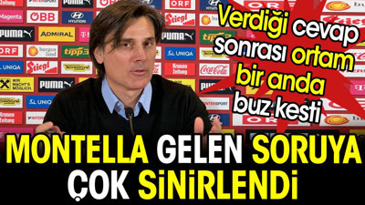 Montella gelen soruya çok sinirlendi. Verdiği cevap sonrası ortam buz kesti