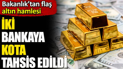 Bakanlıktan flaş altın hamlesi. İki bankaya kota tahsis edildi