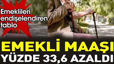 Emekli maaşı yüzde 33,6 azaldı. Emeklileri endişelendiren tablo