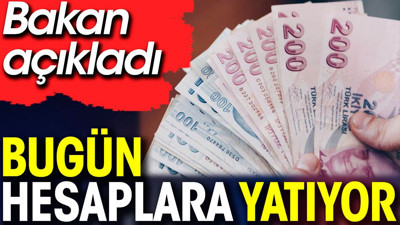 Bugün hesaplara yatıyor. Bakan açıkladı (28 Mart 2024)