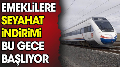 Emeklilere seyahat indirimi bu gece başlıyor