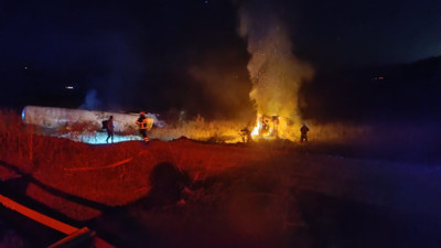 Bursa’da devrilen azot yüklü tanker patladı: 1 ölü