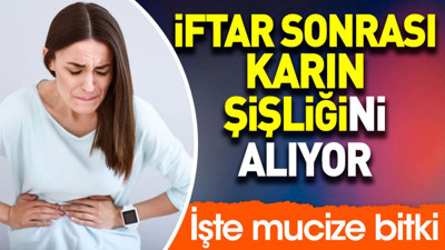 İftar sonrası karın şişliğini alıyor. İşte mucize bitki