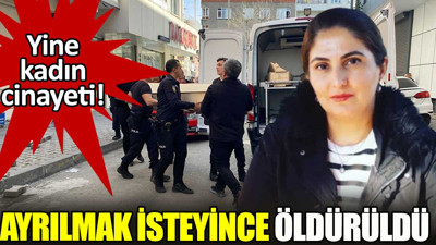 Ayrılmak isteyince öldürüldü. Bir kadın cinayeti daha