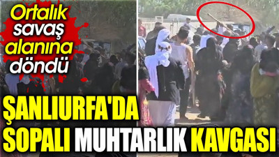 Şanlıurfa'da sopalı muhtarlık kavgası. Ortalık savaş alanına döndü