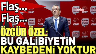 Son dakika... Özgür Özel 'bu galibiyetin kaybedeni yoktur' dedi