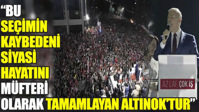 Mansur Yavaş'tan zehir zemberek açıklama. Bu seçimin kaybedeni siyasi hayatını müfteri olarak tamamlayan Turgut Altınok'tur