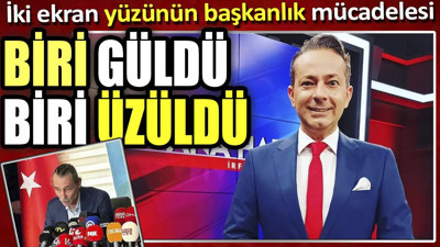 İki ekran yüzünün başkanlık mücadelesi. Biri güldü biri üzüldü