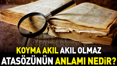 Koyma akıl akıl olmaz atasözünün anlamı nedir?