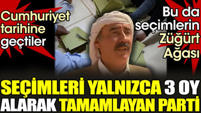 Seçimleri yalnızca 3 oy alarak tamamlayan parti. Bu da seçimlerin Züğürt Ağası. Cumhuriyet tarihine geçtiler
