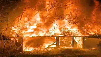 Sakarya’da baraka alev topuna döndü