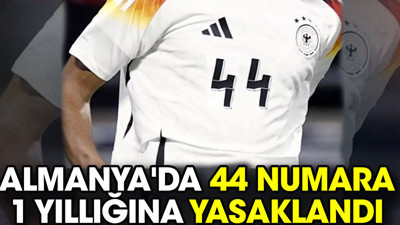 Almanya'da 44 numara 1 yıllığına yasaklandı
