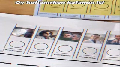 Bir vatandaşın 'oy kullanırken kafamın içi' paylaşımı sosyal medyada gündem oldu