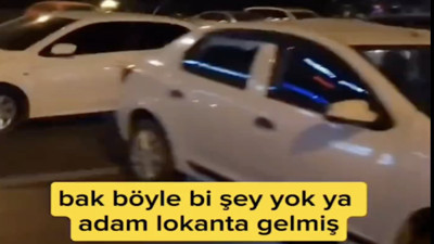 Yola aracını tek şeridi kapatarak park edip yemeğe giden sürücü tepki çekti