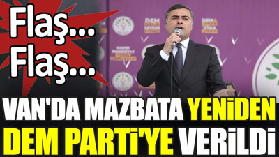 Son dakika... Van'da mazbata yeniden DEM Parti'ye verildi