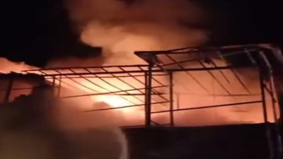 Bartın'da mobilya atölyesinde yangın