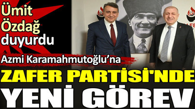 Azmi Karamahmutoğlu'na Zafer Partisi'nde yeni görev. Ümit Özdağ duyurdu