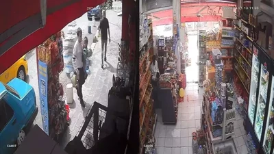 Balonun peşinden caddeye koşan iki yaşındaki oğlunu kıl payı kurtardı