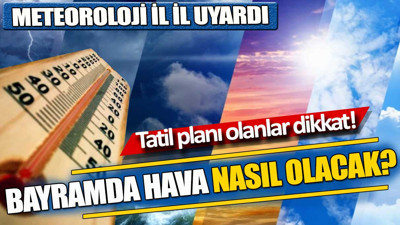 Bayramda hava nasıl olacak. Meteoroloji son açıklamasında il il uyardı