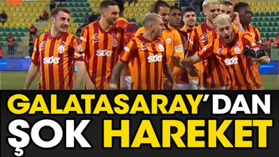 Galatasaray'dan şok hareket. Bitiş düdüğüyle başladılar