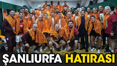 Galatasaray soyunma odasından paylaştı: 'Şanlıurfa Hatırası'