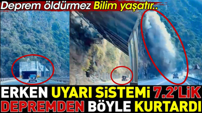 Erken uyarı sistemi 7,2'lik depremden böyle kurtardı. Deprem öldürmez bilim yaşatır